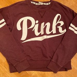 Pink crew neck sweatshirt very nice cute design M